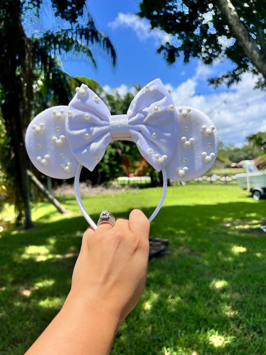 Bridal Mickey Ears Etsy