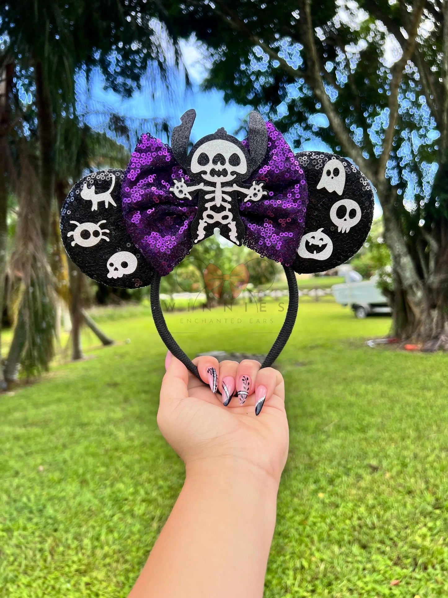 Stitch Skeleton Mickey Ears