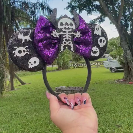 Stitch Skeleton Ears, Mickey Ears, Stitch Ears, halloween, Disney, Gift, Gift Idea