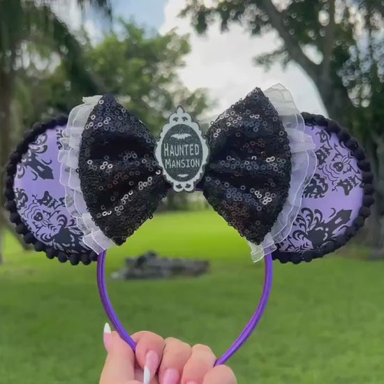 Haunted Mansion Ears, Minnie Ears, Haunted Mansion, Mickey Ears, Headband, Gift Idea