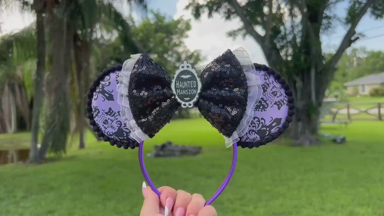 Haunted Mansion Ears, Minnie Ears, Haunted Mansion, Mickey Ears, Headband, Gift Idea