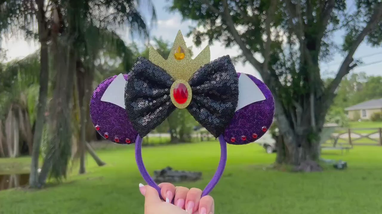 Evil Queen Mickey Ears, Disney Ears, Gift, Gift Idea, Headband