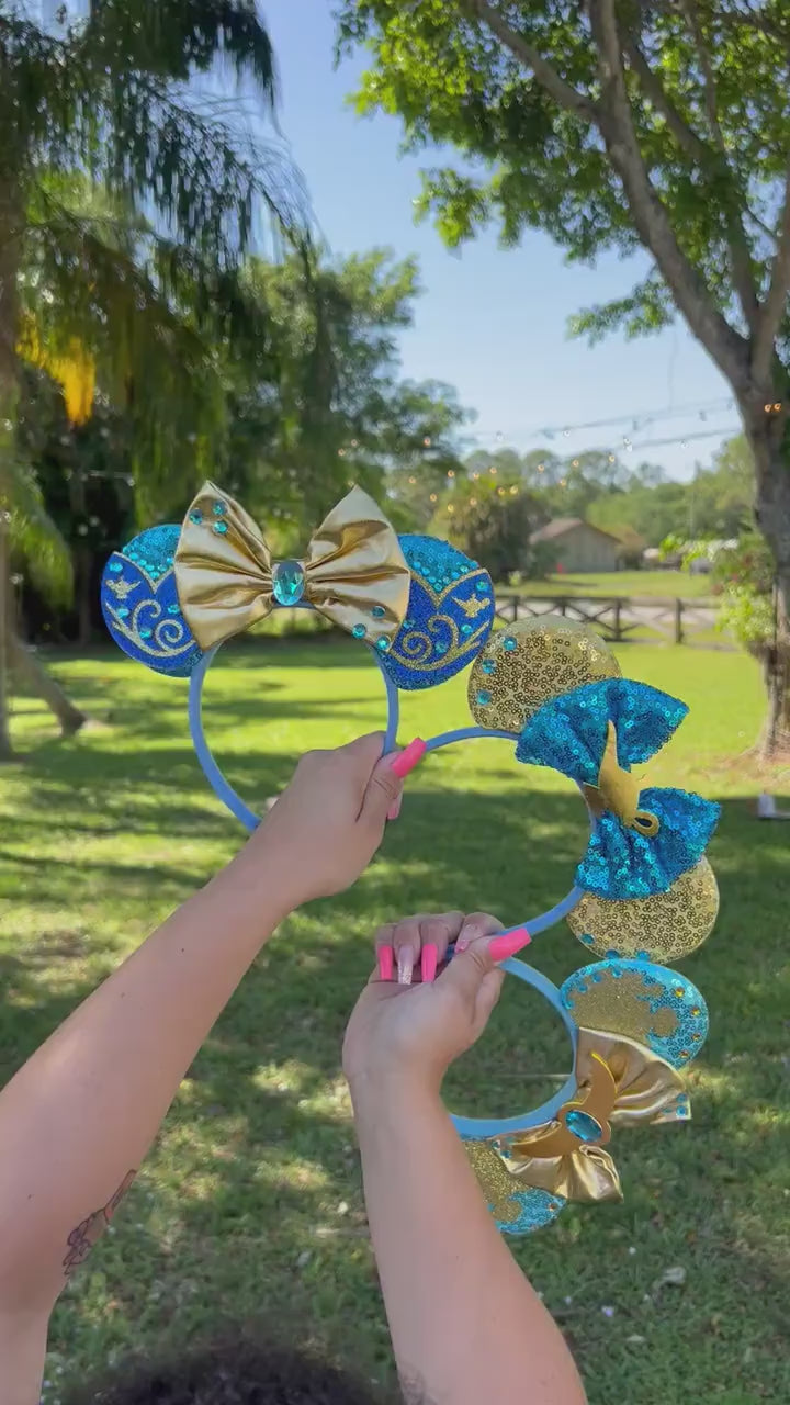 Princess Jasmine Ears, Mickey Ears, Aladin, Mickey Ears, Minnie Ears, Mouse Ears headband, Gift Idea